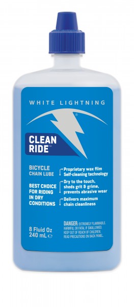 White Lightning Clean Ride Bike Chain Wax Lube - 4 fl oz Drip - Ski Hut